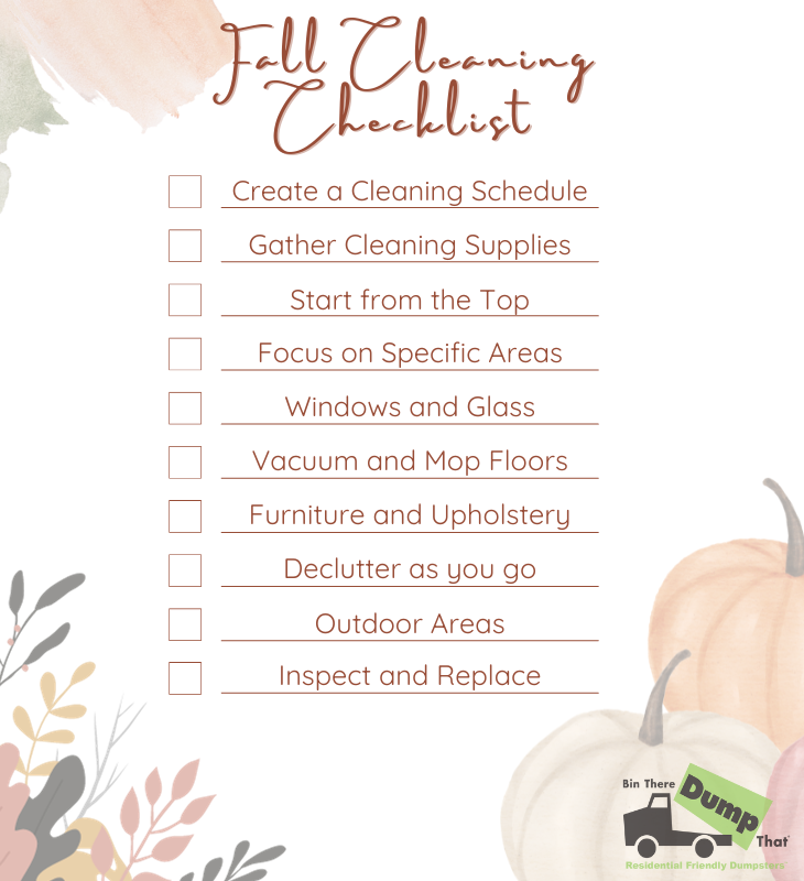 Fall Cleaning Checklist